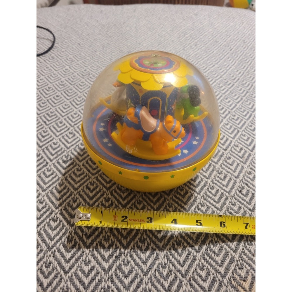 Vintage 1985 Fisher Price Roly Poly Chime Ball #1150- Horse, Bear & Swan